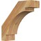 Ekena Millwork 6"W x 18"D x 18"H Merced Rough Sawn Knee Brace, Western Red Cedar BRC06X18X18MRC00RWR - alternate 1